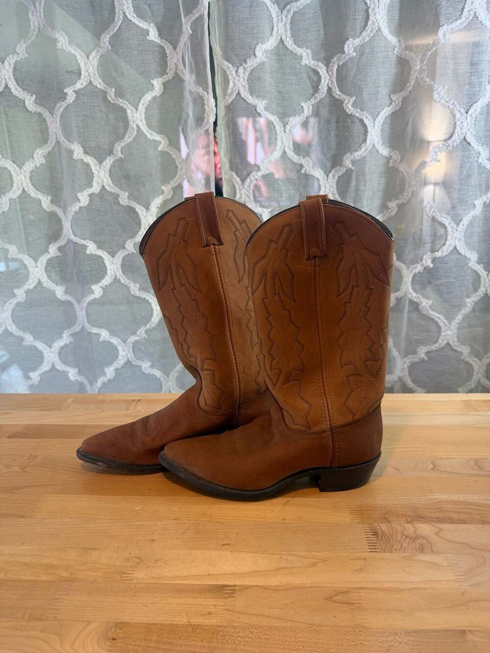 Vintage Dan Post Marlboro Women’s Leather Cowboy Boots 9
